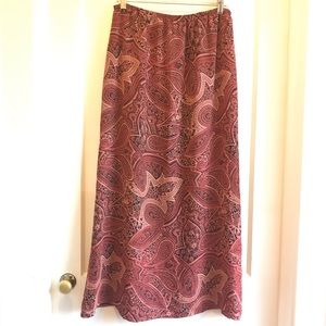 Paisley patterned skirt